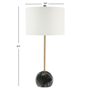 Safavieh Kyrene Table Lamp Black Marble Steel TBL7022B