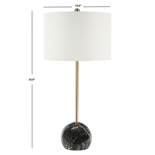 Safavieh Kyrene Table Lamp Black Marble Steel TBL7022B