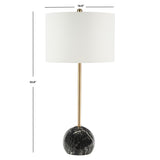 Safavieh Kyrene Table Lamp Black Marble Steel TBL7022B