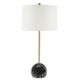 Safavieh Kyrene Table Lamp Black Marble Steel TBL7022B