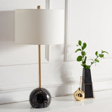 Safavieh Kyrene Table Lamp Black Marble Steel TBL7022B