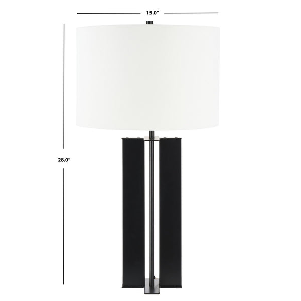 Safavieh Vanya Table Lamp Black Steel TBL7024B
