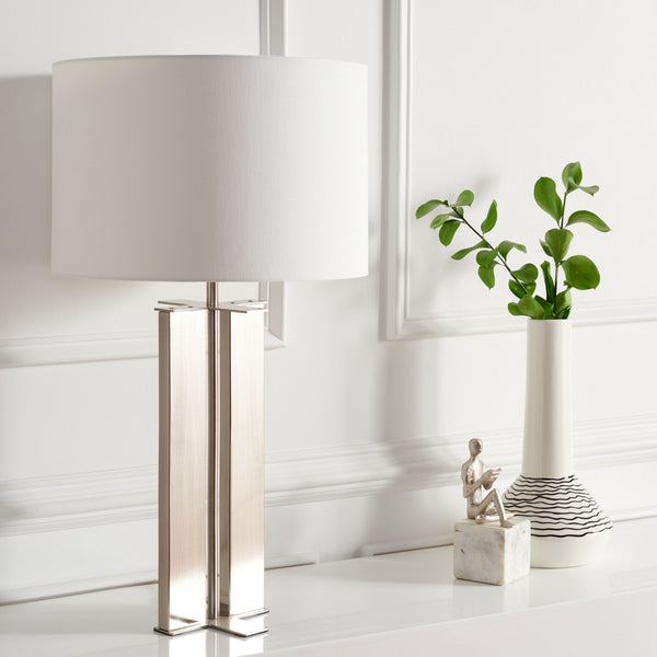 Safavieh Vanya Table Lamp Antique Silver Steel TBL7024C