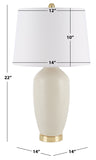 Safavieh Laine Table Lamp Natural Ceramic TBL9006A