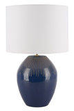 Safavieh Laredo Table Lamp Textured Blue Ceramic TBL9008A