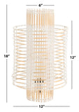 Safavieh Hemera Table Lamp White Washed Rattan TBL9014C