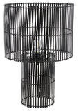 Safavieh Elara Table Lamp Black Rattan TBL9015C