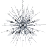 Bethel Chrome Chandelier in Metal & Glass