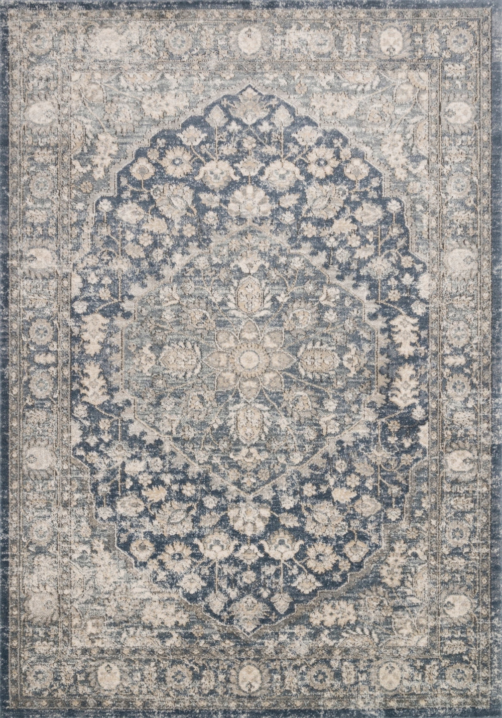 Loloi Teagan TEA-01 High Pile: 100% Polypropylene, Short Pile: 100% Polyester Power Loomed Rug TEAGTEA-01DEMIB6F0