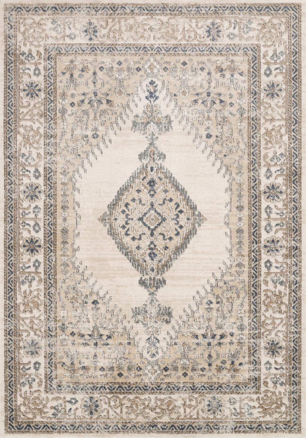 Loloi Teagan TEA-02 High Pile: 100% Polypropylene, Short Pile: 100% Polyester Power Loomed Rug TEAGTEA-02OTIVB6F0