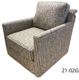 Fusion 21-02G Transitional Swivel Glider Chair 21-02G Navato Hemp Swivel Glider