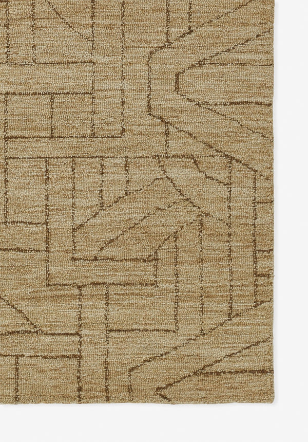 Momeni Teppe TEP-1 Hand Tufted Contemporary Geometric Indoor Area Rug Natural 9' x 12' TEPPETEP-1NAT90C0
