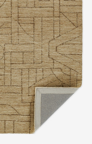 Momeni Teppe TEP-1 Hand Tufted Contemporary Geometric Indoor Area Rug Natural 9' x 12' TEPPETEP-1NAT90C0
