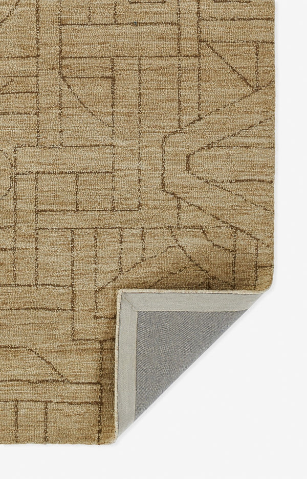 Momeni Teppe TEP-1 Hand Tufted Contemporary Geometric Indoor Area Rug Natural 9' x 12' TEPPETEP-1NAT90C0