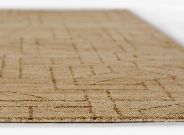 Momeni Teppe TEP-1 Hand Tufted Contemporary Geometric Indoor Area Rug Natural 9' x 12' TEPPETEP-1NAT90C0