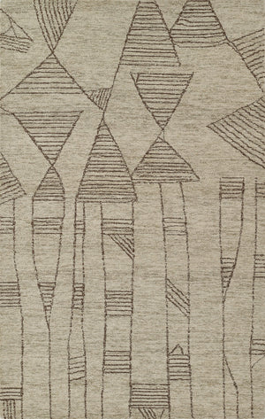 Momeni Teppe TEP-2 Hand Tufted Contemporary Geometric Indoor Area Rug Grey 9' x 12' TEPPETEP-2GRY90C0