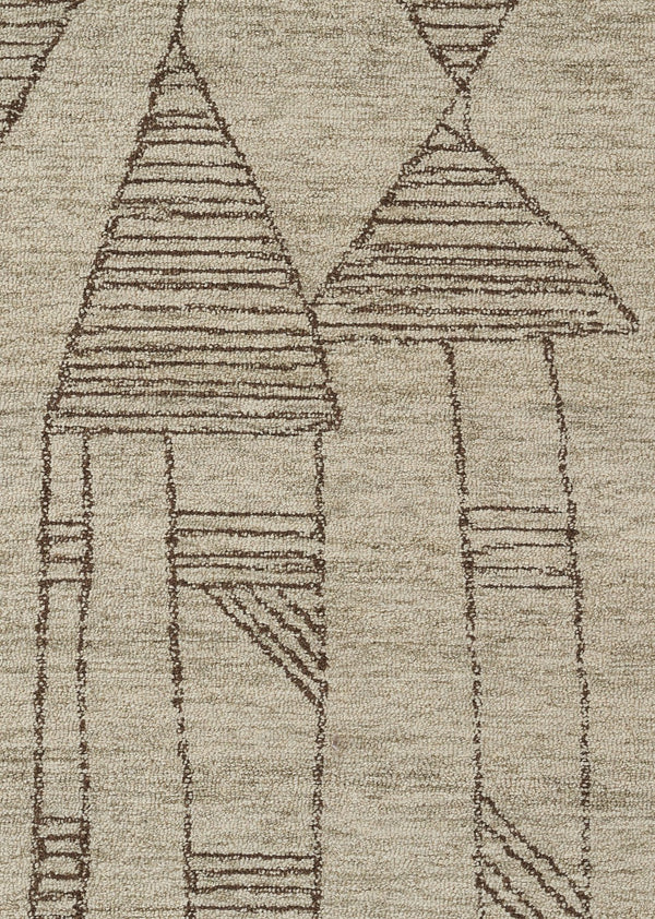 Momeni Teppe TEP-2 Hand Tufted Contemporary Geometric Indoor Area Rug Grey 9' x 12' TEPPETEP-2GRY90C0