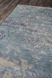 Momeni Terra TER-1 Hand Knotted Contemporary Abstract Indoor Area Rug Blue 8' x 11' TERRATER-1BLU80B0