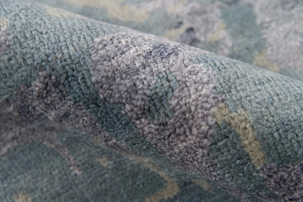 Momeni Terra TER-1 Hand Knotted Contemporary Abstract Indoor Area Rug Blue 8' x 11' TERRATER-1BLU80B0