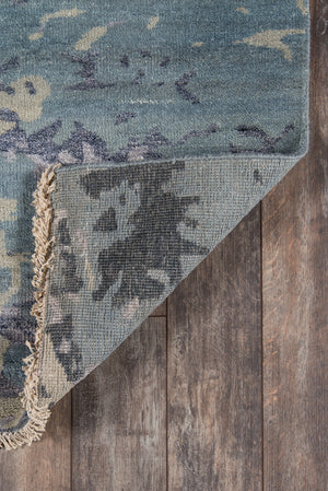 Momeni Terra TER-1 Hand Knotted Contemporary Abstract Indoor Area Rug Blue 8' x 11' TERRATER-1BLU80B0