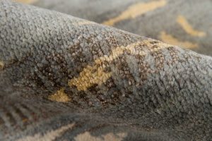 Momeni Terra TER-4 Hand Knotted Contemporary Abstract Indoor Area Rug Grey 8' x 11' TERRATER-4GRY80B0