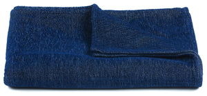 Chandra Rugs Lulu 65% Polyester, 35% Cotton Handcrafted Polyester Throw Blue 50" x 70"