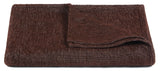 Chandra Rugs Lulu 65% Polyester, 35% Cotton Handcrafted Polyester Throw Brown 50" x 70"