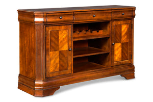 New Classic Furniture Sheridan Entertainment Console Burnished Cherry TH005-40