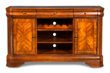 New Classic Furniture Sheridan Entertainment Console Burnished Cherry TH005-40