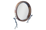 Atlas Mirror, Chamcha Wood, Natural, Metal
