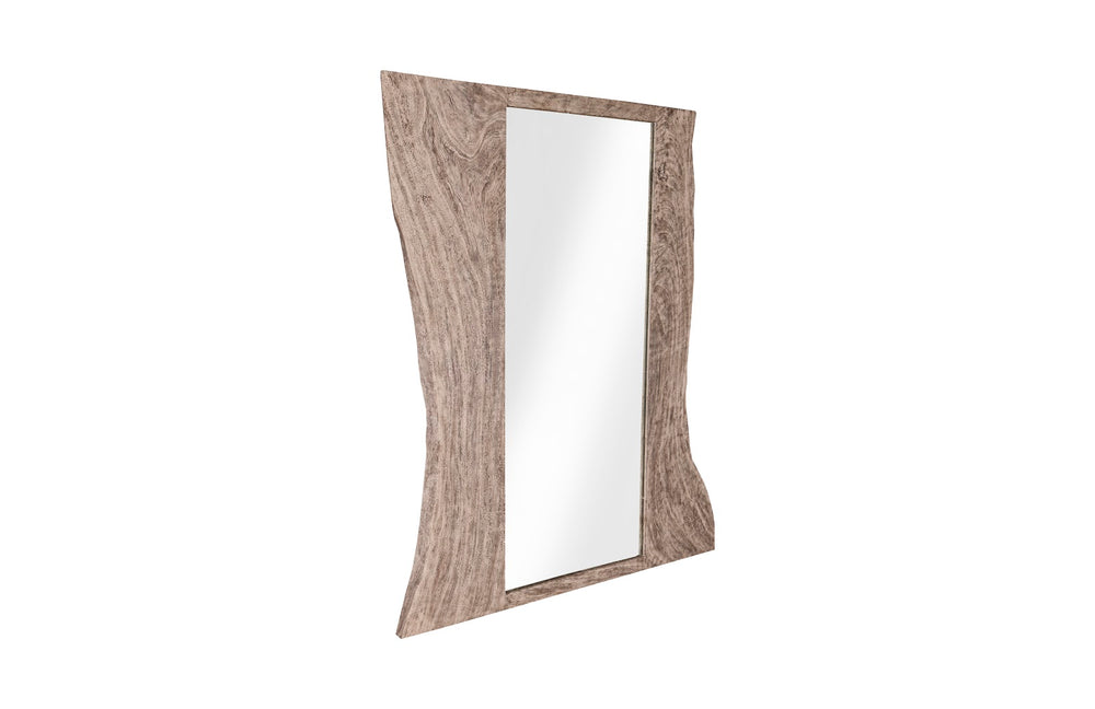 Split Slab Mirror, Gray Stone