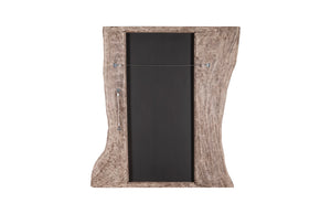 Split Slab Mirror, Gray Stone