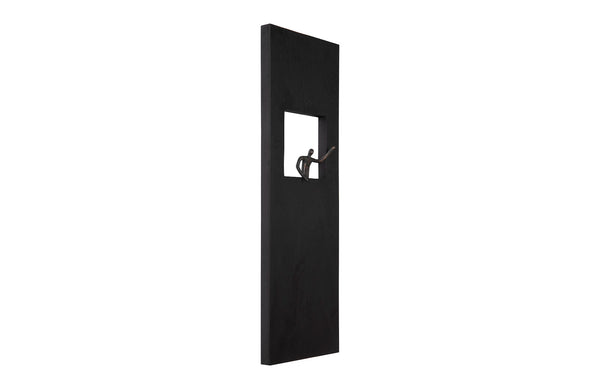 Atlas Wall Decor, Rectangle, Black