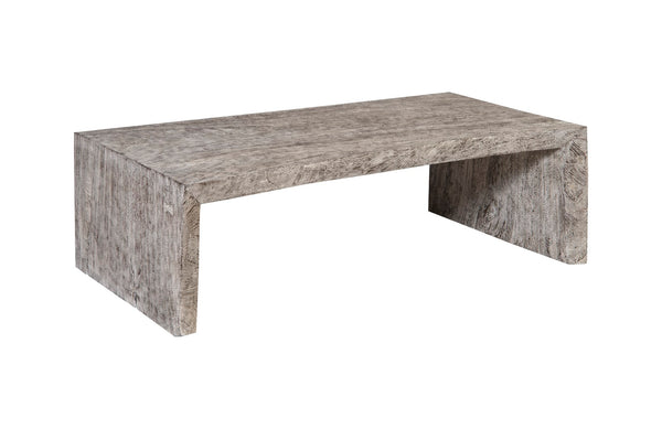 Waterfall Coffee Table, Gray Stone