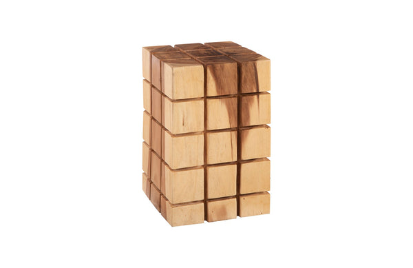 Cubed Stool, Natural