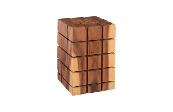 Cubed Stool, Natural