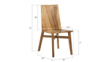 Slant Dining Chair, Chamcha Wood, Natural