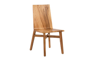 Slant Dining Chair, Chamcha Wood, Natural