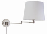 Townhouse Wall Swing Lamp in Polished Nickel