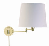 Townhouse Wall Swing Lamp in Raw Brass