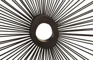 Spoke Mirror, Burnt, Square