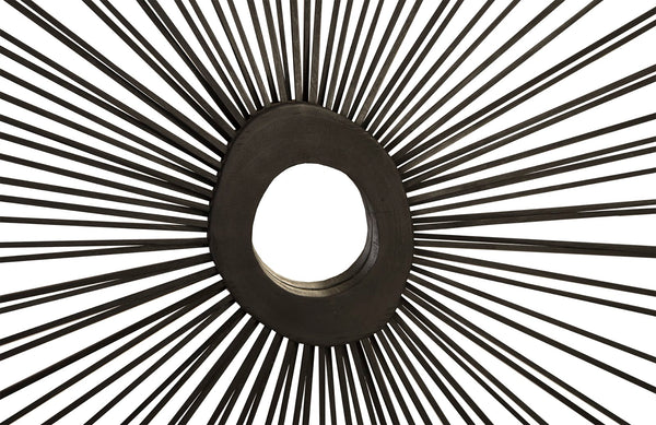 Spoke Mirror, Burnt, Square