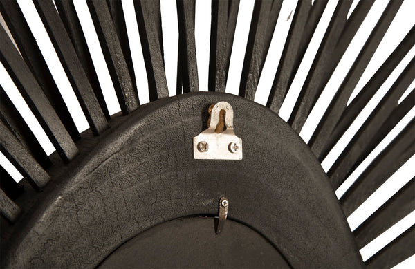 Spoke Mirror, Burnt, Square