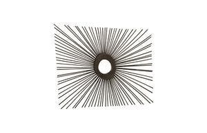 Spoke Mirror, Burnt, Square