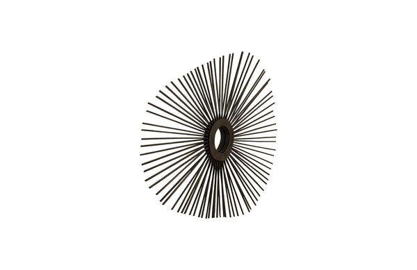 Spoke Mirror, Burnt, Ovoid