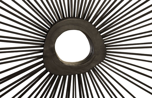 Spoke Mirror, Burnt, Round