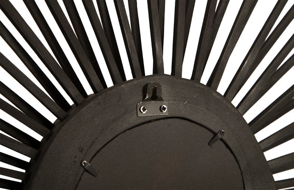 Spoke Mirror, Burnt, Round