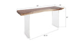 Floating Console Table, Acrylic Legs