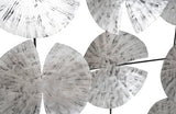 Ginkgo Leaf Wall Art, 9 Leaves, Silver