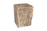 Gray Stone Side Table